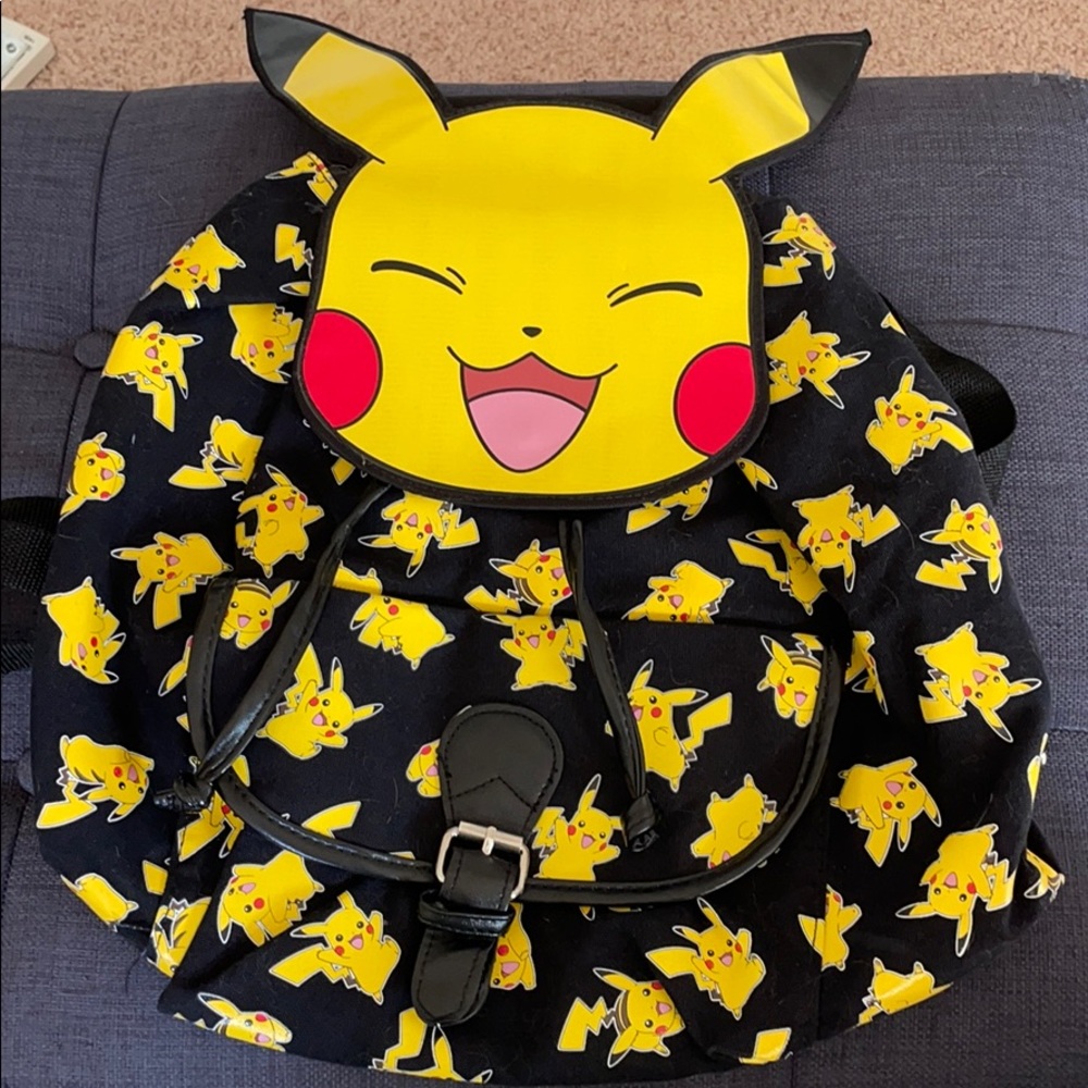 Pikachu Pokemon Drawstring Backpack